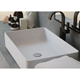 Tvättställ Lavabo Roma Solid Surface 580x370 mm Mattvit