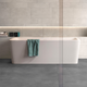 Badkar Villeroy & Boch Squaro Edge 12 med Multiplex Trio 180