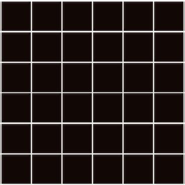 Klinker Mosaik Konradssons Kulörkoncept Golv Svart Matt 4,8x4,8 cm