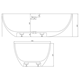 Badkar Copenhagen Bath Helsinki Solid Surface 169 cm