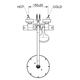 Takduschset Gessi 35173 Ø200 mm 150 cc Krom