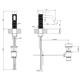 Tvättställsblandare Gessi Trame 54301 med Lyftventil