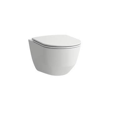 Vägghängd Toalettstol Laufen Kompas 825151 Rimless för Limning