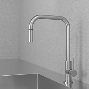 Köksblandare Scandtap Accent Square med Utdragbar Pip