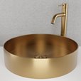 Tvättställ Scandtap Rare R Rostfritt Stål Ø375 mm Sand
