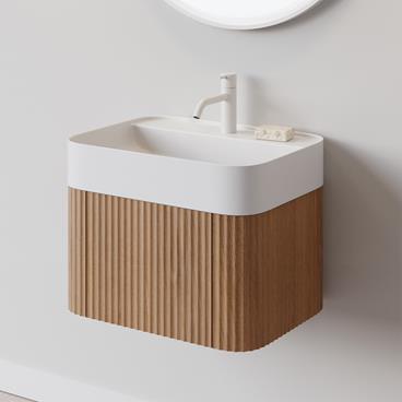 Tvättställsskåp Copenhagen Bath Yuno EG Solid Surface Ek