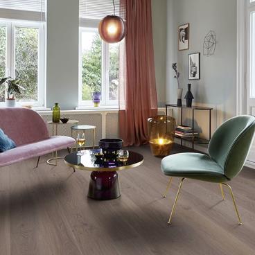 Parkettgolv Boen Ek Vivo 1-Stav India Grey Borstad Ultra Matt Lack