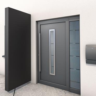Vindskydd gop Block Aluminium Antracit