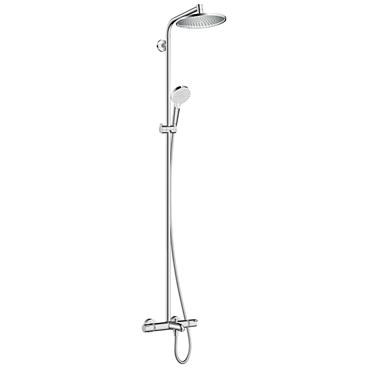 Takduschset Hansgrohe Crometta S Showerpipe 240 1jet med Badkarsblandare