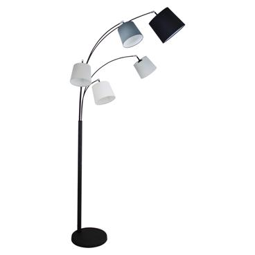 Golvlampa By Rydéns Foggy 5-låg H200 cm Sandsvart E14