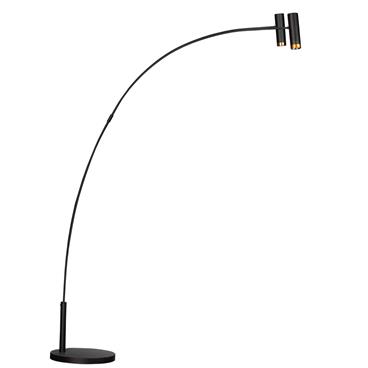 Golvlampa By Rydéns Puls 2-låg H217 cm Mattsvart GU10
