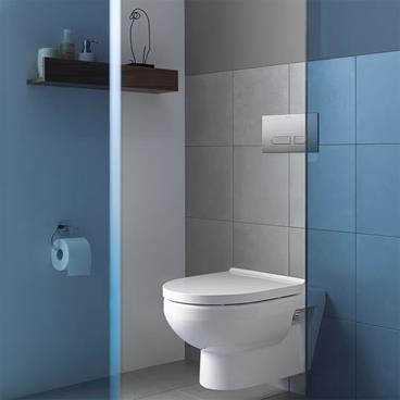 Vägghängd Toalettstol Duravit No.1 Compact 457509 Rimless Vit