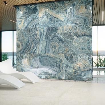 Klinker Tenfors Izmir Azul Marmor Blank 120x120 cm