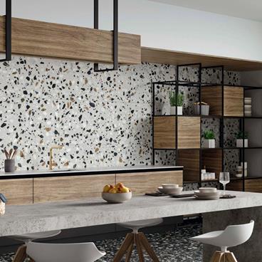 Klinker Tenfors Terrazzo XL White Matt 60x60 cm