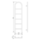 Handdukstork Pax Saz 1500x370 mm Krom