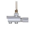 Radiatorventil Pax RFA 75-400 med Handratt Krom