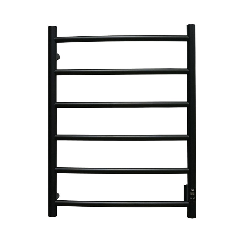 Handdukstork Pax Salsa med Timer 700x540 mm Mattsvart