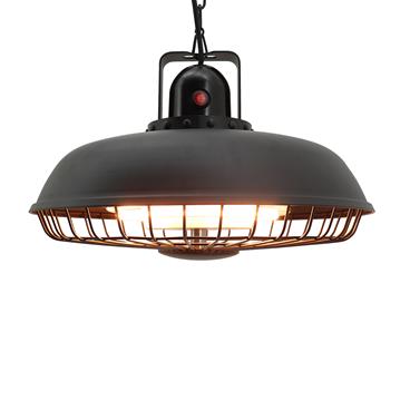Terrassvärmare Hortus 600/1200/1800W Fjärrkontroll Soft Touch Svart