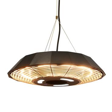Terrassvärmare Hortus UFO 2000 W Svart