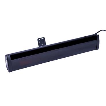 Terrassvärmare HEAT1 ECO Pro-line 2000W Glasfront Svart