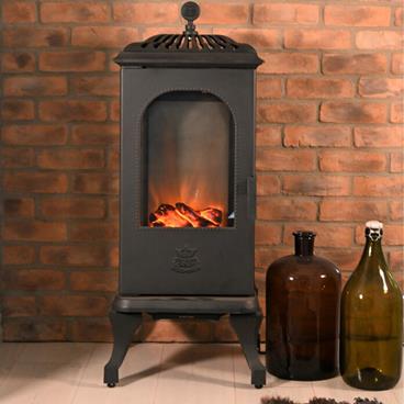 Elektrisk Kamin Westbo Victoria 1000 El 2 kW Svart