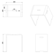Badrumspall LH Cube Solid Surface
