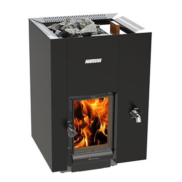Vedeldat Bastuaggregat Harvia Linear 22 GreenFlame RS med Vattentank
