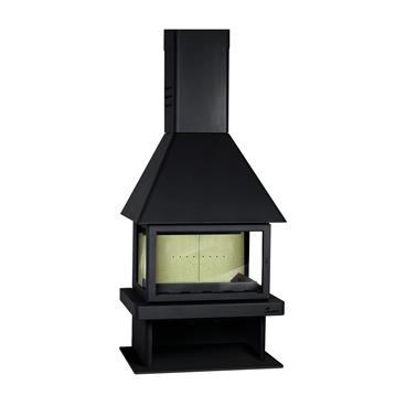 Fristående kamin Lacunza CM 300 Vägg