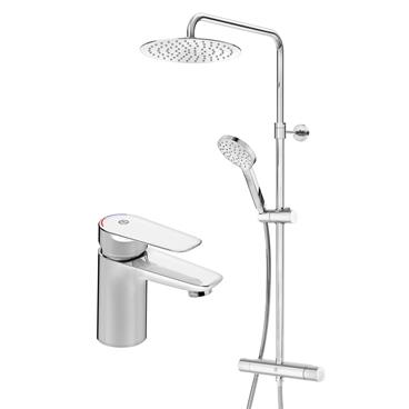 Blandarpaket Gustavsberg Atlantic 160 cc Krom