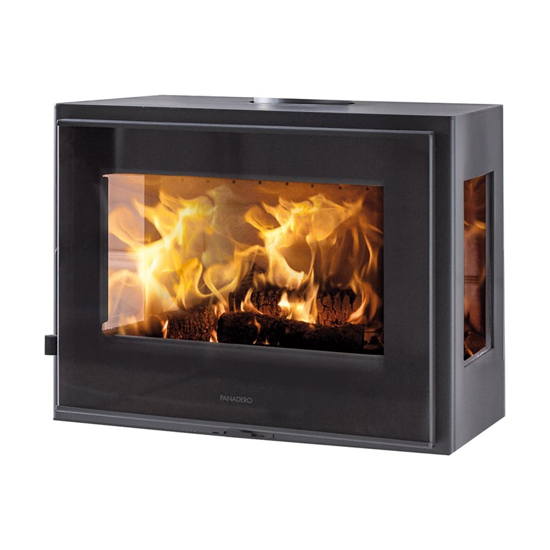 Braskamin Panadero Java Wall EcoDesign Svart - Design24.se