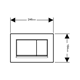 Spolknapp Geberit Sigma 20 Square
