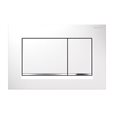 Spolknapp Geberit Sigma 20 Square Vit/Blankförkromad