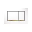 Spolknapp Geberit Sigma 20 Square Vit/Guld