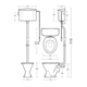 Toalettstol Imperial Drift DRHLV med Standardsits