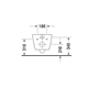 Vägghängd Toalettstol Duravit ME by Starck Compact 453009 Rimless
