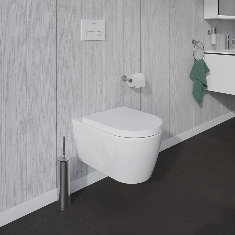 Toalettstol Duravit ME by Starck Rimless 25290 Mjukstängande Hårdsits