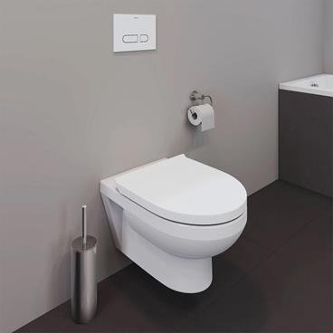 Vägghängd Toalettstol Duravit No.1 256209 Rimless Mjukstängande Hårdsits