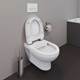 Vägghängd Toalettstol Duravit No.1 256209 Rimless Mjukstängande Hårdsits