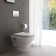 Vägghängd Toalettstol Duravit No.1 256209 Rimless Mjukstängande Hårdsits
