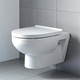 Vägghängd Toalettstol Duravit No.1 256209 Rimless Mjukstängande Hårdsits