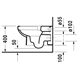 Vägghängd Toalettstol Duravit No.1 256209 Rimless Mjukstängande Hårdsits