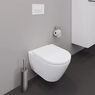 Vägghängd Toalettstol Duravit D-Neo 257709 Rimless Mjukstängnade Hårdsits