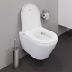 Vägghängd Toalettstol Duravit D-Neo 257709 Rimless Mjukstängnade Hårdsits