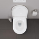 Vägghängd Toalettstol Duravit D-Neo 257709 Rimless Mjukstängnade Hårdsits