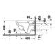 Vägghängd Toalettstol Duravit D-Neo 257709 Rimless Mjukstängnade Hårdsits