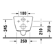Vägghängd Toalettstol Duravit D-Neo 257709 Rimless Mjukstängnade Hårdsits