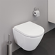 Vägghängd Toalettstol Duravit D-Neo Compact 258809 Rimless Mjukstängande Hårdsits