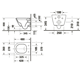 Vägghängd Toalettstol Duravit D-Neo Compact 258809 Rimless Mjukstängande Hårdsits