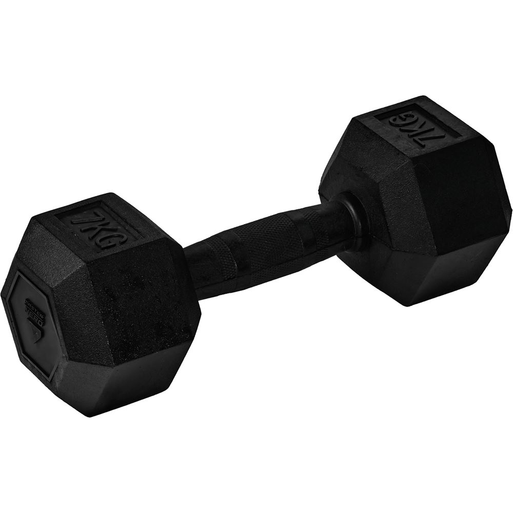 Master Fitness Nero Rubber Coated Hex