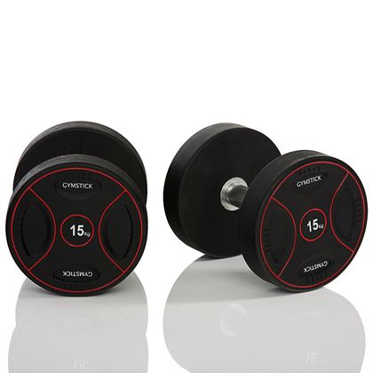 Gymstick Pro PU Dumbbells, Gummimanualer